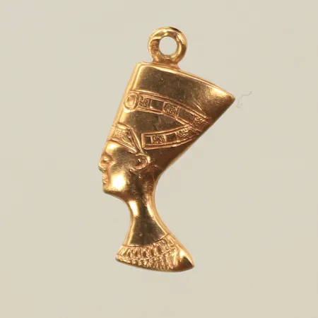 Hänge "Nefertiti" ca 20 x 9mm (saknar ögla) 18K, 0,8g 