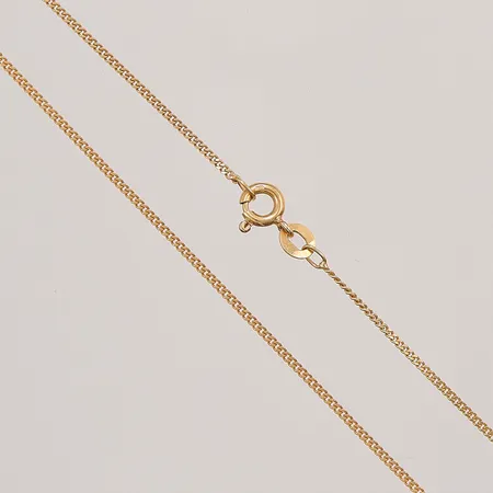 Kedja pansar, 43cm, bredd:0,5mm, 18K 2,5g.