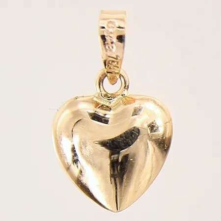 Hänge, hjärta, 15x10mm, 18K Vikt: 0,5 g