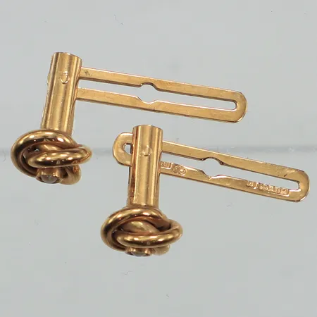 Skjortknappar, pärlor, Ø7,8mm, 18K  Vikt: 2,8 g