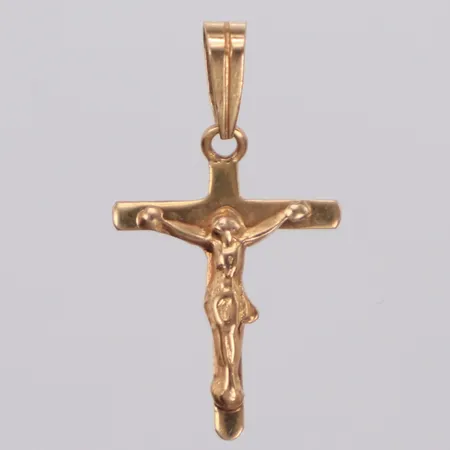 Hänge krucifix, längd 23mm, bredd 13mm, 18K Vikt: 0,7 g