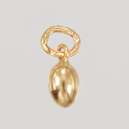 Berlock, längd inkl ögla 12mm, bredd 4,3mm, 18K Vikt: 1,1 g