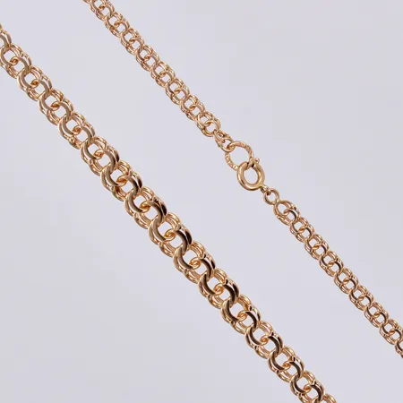 Collier Bismarck, Jo-Ans Guld Johansson & Andersson 1961, längd ca 45,8cm, bredd ca 4-7mm, 18K Vikt: 15,2 g