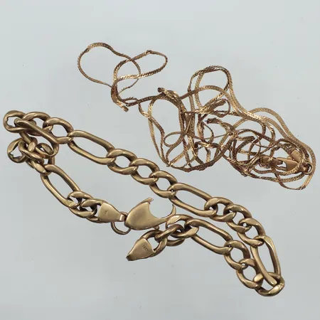 Collier, armband, defekt, 14K  Vikt: 13,6 g