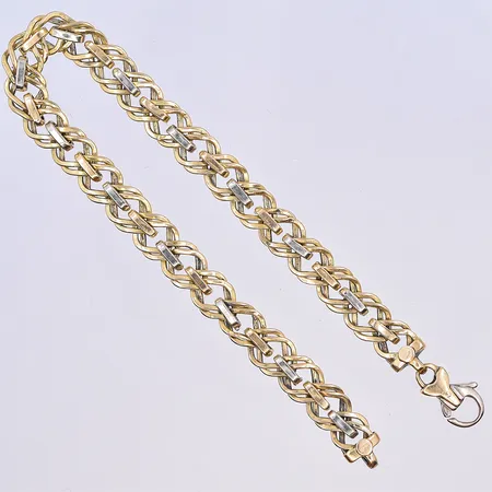 Armband, Guldfynd, längd 19,5 cm, bredd 7 mm, 18K. Vikt: 7,6 g