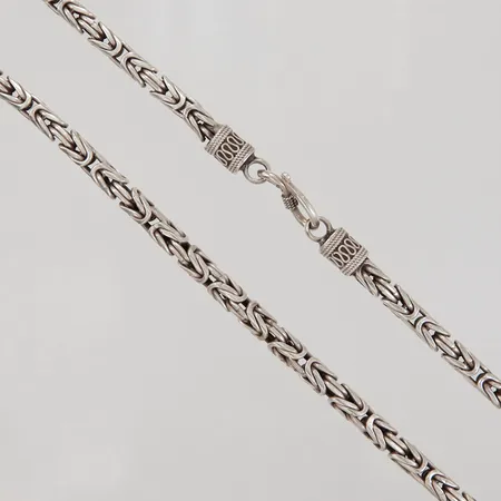 Kedja Kejsarlänk, ca 64cm, bredd ca 6mm, s-lås, Silver 925/1000  Vikt: 113,6 g