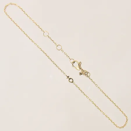 Armband Ankar med integrerat hänge, längd 16,5-18,5cm, bredd 0,5-8mm, ostämplad, 18K Vikt: 1 g