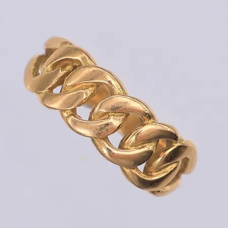 Ring, Pansar, stl 19, Sävsjö, 18K Vikt: 5,4 g