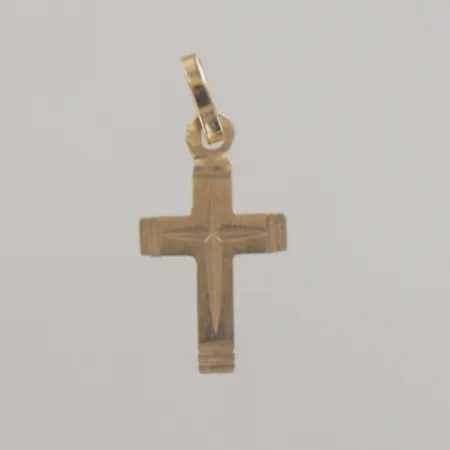 Hänge kors längd 2,3 cm, 18k Vikt: 0,4 g