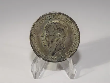 1 silvermynt 5 kr Gustaf VI Adolf 1966, 41947:14/2016 Vikt: 0 g