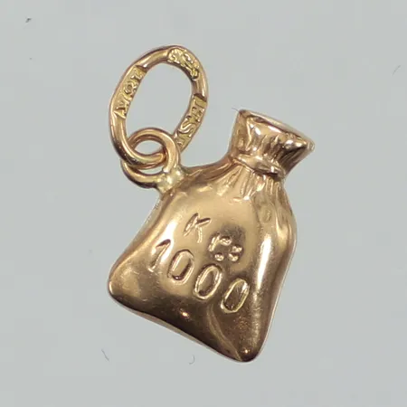 Hänge, längd 10mm, bredd 9mm, 18K Vikt: 0,4 g