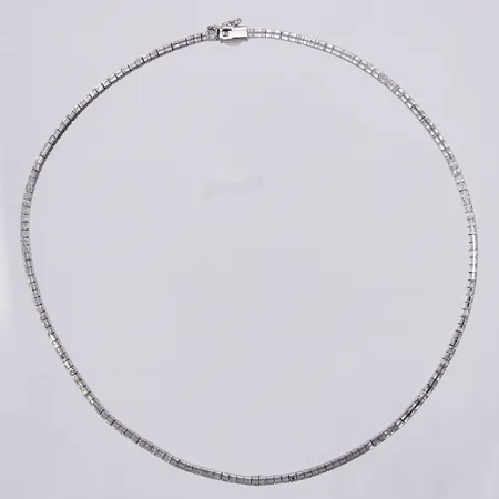 Kedja, längd: ca 40,5cm, bredd: ca 3mm, silver, 835/1000 Vikt: 12,6 g