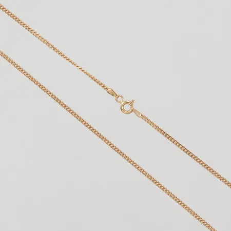 Kedja, Pansar, 50cm, bredd 1,7mm, 18K,  Vikt: 6 g