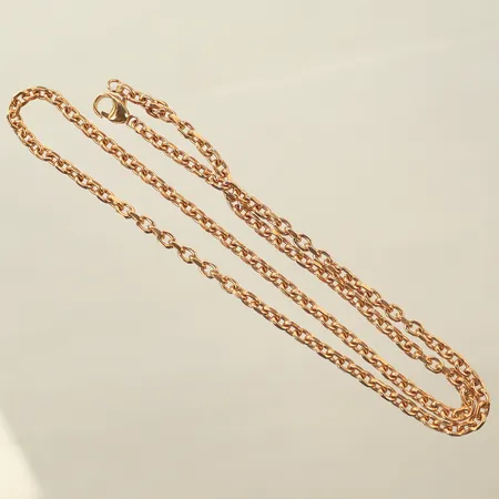 Halskedja Ankar, längd ca 48cm, bredd 3mm (defekt lås) 18K, 19,2g 