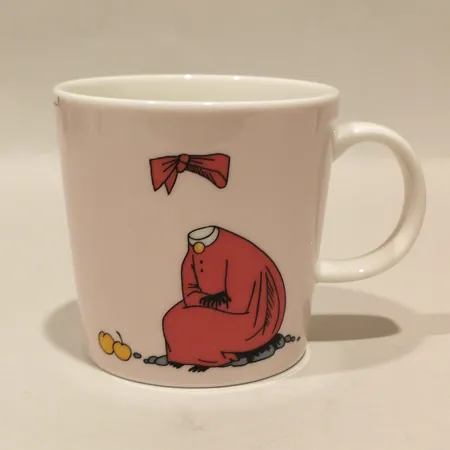 Muminmugg, Ninni, Arabia, Finland, höjd 8cm, Ø8cm, märkt QC0122, porslin