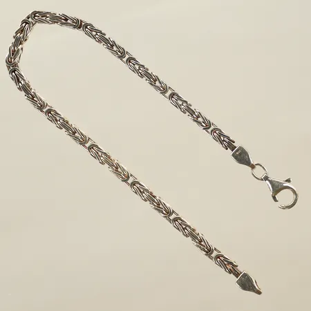 Armband Kejsarlänk, längd 18cm, bredd 3mm, defekt lås/går ej att låsa, 925/1000- Silver, 10,6g Vikt: 10,6 g