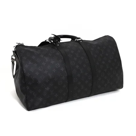Väska Louis Vuitton Keepall 50, Damier svart monogram canvas, mått ca 50x28x22cm, datumkod DU4119 Made in France 2019 , axelrem, adresstagg, saknar hänglås, lättare bruksslitage, inga övriga tillbehör, OBS! Ändrade bilder i beskrivning 2025-09-22 Vikt: 0 g Skickas med postpaket.