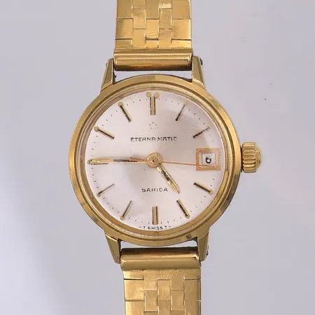 Damur Eternamatic, Ø22mm, automat, armband 18K, 17cm. Bruttovikt 34,7g Vikt: 34,7 g