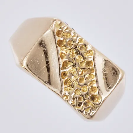 Klackring, stl: 17¾, bredd: ca 4-10mm, GHA, 18K Vikt: 3 g