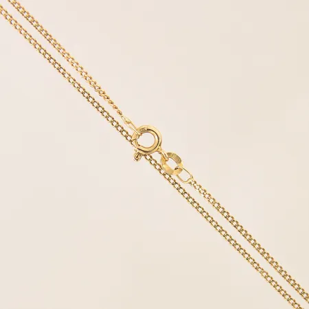 Kedja Pansar, längd 45cm, bredd 1,5mm, 18K Vikt: 3,3 g