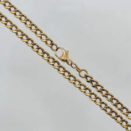 Kedja Pansar, längd 57cm, bredd 4,2mm, skevt lås, 18K  Vikt: 13,6 g