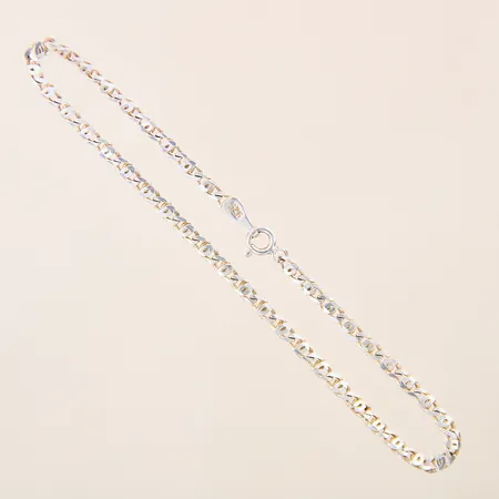 Armband, längd 22,5cm, bredd 3mm, silver 925/1000 Vikt: 4,4 g