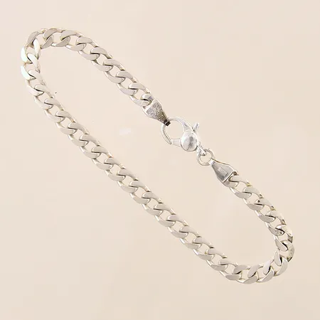 Armband Pansar, längd 20cm, bredd 5mm, GFAB, silver 925/1000 Vikt: 10,2 g