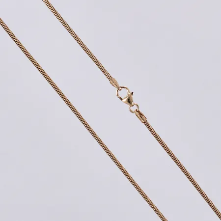 Kedja längd ca 50,5cm, bredd ca 1mm, 18K Vikt: 7,7 g