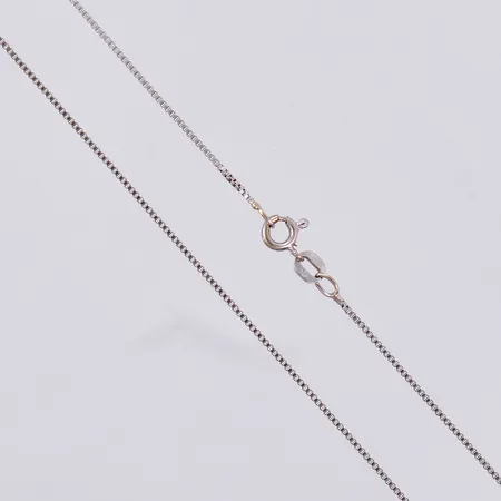 Kedja Venezia, längd: ca 39,5cm, bredd: ca 1mm, vitguld, 18K Vikt: 2,3 g