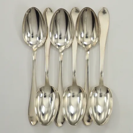 Sex skedar, längd 15cm, 800/1000 silver Vikt: 140,2 g