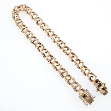 Armband, bismarck, 19,5cm, bredd 6mm, 18k Vikt: 11,7 g