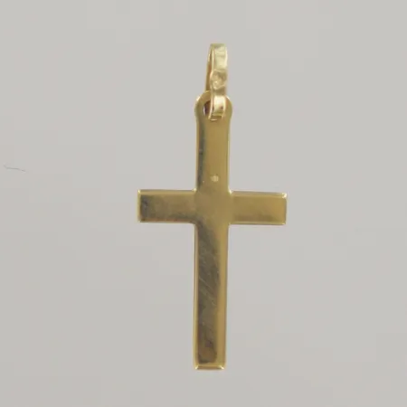 Hänge kors, längd 2,5cm bredd 1cm, 18k Vikt: 0,7 g