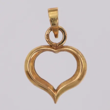 Hänge hjärta, längd 24mm, 18K Vikt: 1 g