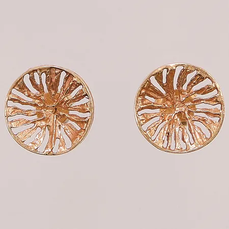 Ett par örhängen, 12mm, 18K 2,8g.