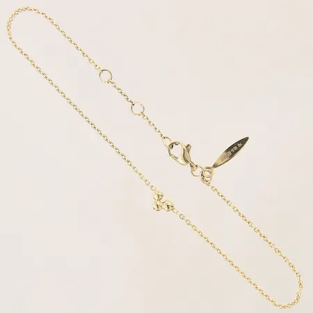 Armband med integrerade hängen, längd 16-18cm, bredd 0,6-15mm, Drakenberg, 18K Vikt: 1,4 g