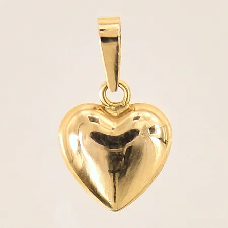 Hänge, hjärta, 17x10mm, GHA, 18K Vikt: 1 g