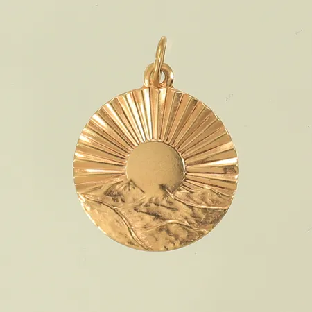 Berlock "Midnattsolen" Ø14,5mm exkl ögla, 18K 1,2g Vikt: 1,2 g