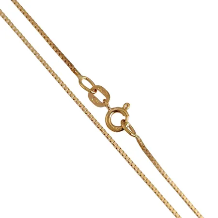 Halskedja Venezia, 18K guld, Balestra Italien, IPO, svensk kontrollstämpel, längd 50,0 cm, bredd 0,8 mm, fint skick Vikt: 2,9 g