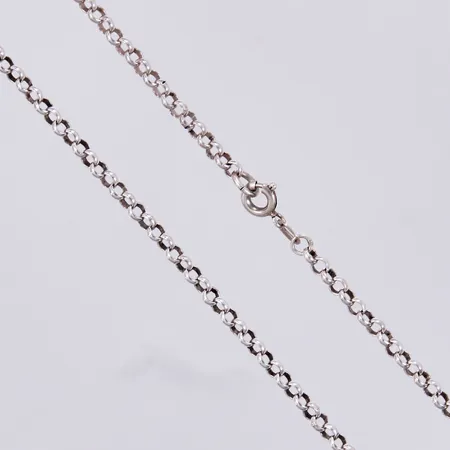 Kedja ankarlänk, längd: ca 32,5cm, bredd: 1mm, silver, 835/1000 Vikt: 4,8 g