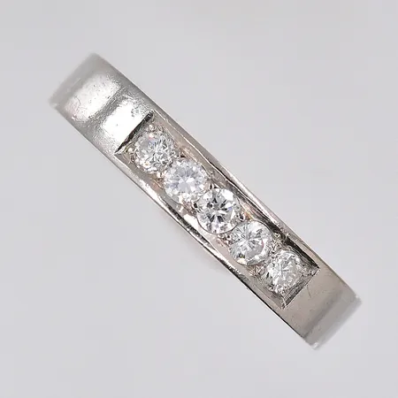 Ring med diamanter 0,20ctv, stl 17¼, vitguld, Stigbert, 18K Vikt: 3,9 g