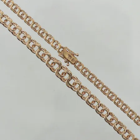 Collier doserad Bismarck, längd 46cm, bredd 4,8-7,9mm, 18K  Vikt: 23,9 g