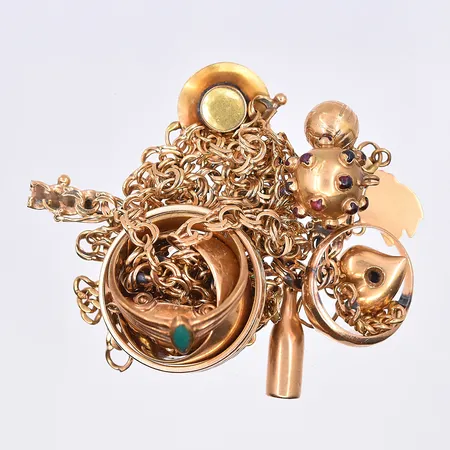 Diverse guld, 18K. Vikt: 46,4 g