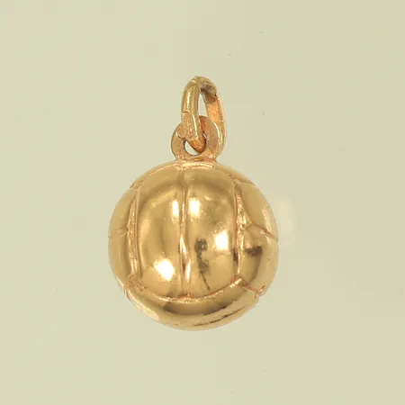 Berlock Fotboll Ø11 mm exkl ögla, 18K 1,7g Vikt: 1,7 g