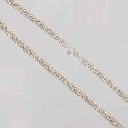Kedja, Drottninglänk, 54cm, bredd 5,5mm, 925/1000 silver,  Vikt: 61,4 g