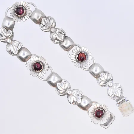 Armband, Alton, längd 19 cm, bredd 13 mm, silver 830/1000. Vikt: 18,9 g
