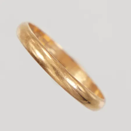 Ring, stl 20, bredd 3mm, 18K,  Vikt: 2,6 g