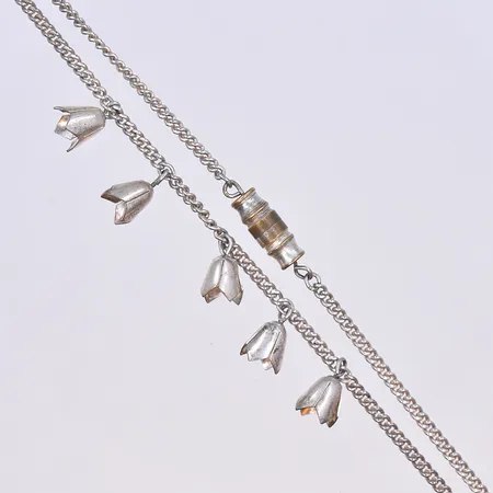Collier, längd 39 cm, bredd 2 mm, metall.