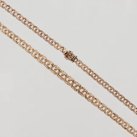Collier doserad Bismarck, 45cm, bredd ca 4 - 6mm, SOH 18K Vikt: 15,5 g