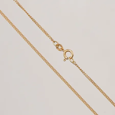 Kedja pansar, 42cm, bredd:1mm, 18K 4,3g.