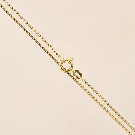 Kedja Pansar, längd 38cm, bredd 1mm, 18K Vikt: 1,9 g